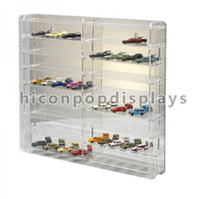 Merchandising Counter Top Transparent Acrylic Toy Car Display Custom Drinky Farm Toy Display Case